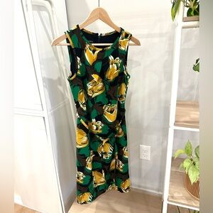 Talbots Floral Sleeveless Midi Dress